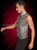 Multi-color Sparkly Rhinestone Cabaret Men's Stage Vest