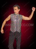 Multi-color Sparkly Rhinestone Cabaret Men's Stage Vest