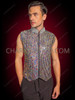 Multi-color Sparkly Rhinestone Cabaret Men's Stage Vest