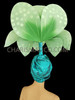Green Hibiscus Inspired Tropical Pale  Flower Headdress