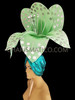 Green Hibiscus Inspired Tropical Pale  Flower Headdress