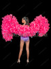 Neon Pink Ruffle Drag Queen XXL Gigantic Organza Boa