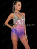  Pink Purple Taylor-inspired Lover Beaded Fringe Bodysuit