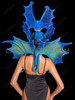 Blue Mystical Mermaid Headdress & Winged Backpack