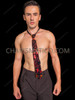 Red Shattered Mirror Mosaic Necktie