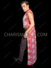 Red Phoenix Embroidered Sequin Long Tail Men Vest 