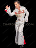 White Eagle Rhinestone Elvis-Inspired Jumpsuit 