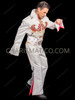 White Eagle Rhinestone Elvis-Inspired Jumpsuit 