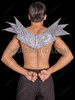 Silver Rhinestone Spiked Warrior Shoulder Armor