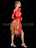 Rainbow Pride LGBT Flame Organza Bustle Skirt