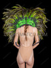 Lime Green Feather Samba Shoulder Wing Backpack 