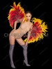 Phoenix Red Yellow Flame Feather Arm Wings Cuffs