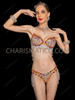 Fiery Jewel Samba Bra and Thong Set with Crystal Drape Chains