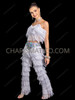 White DWTS Fringe Latin Salsa Top and Pants