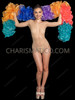 Carnival Rainbow Multi-Layer Organza Ruffle Boa 