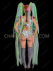 LED Light Up Futuristic Rave Top Costume Headdress Set