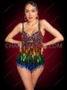 Rainbow Rectangular Sequin Drag Queen Pride Shapewear Bodysuit