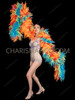Tropical Sunset Multi-Tone Feather-Effect Organza Ruffle Boa
