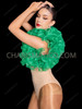 Green Sparkling Organza Ruffle Bolero Shrug