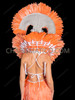 Peach Showstopper Feather Headdress and Wing Backpack Set