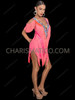 Neon Pink Salsa Cha Cha Ballroom Competition dress