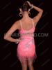 Pink Stardust Sequin Star Rave Tummy Control Shapewear Bodysuit