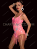 Pink Stardust Sequin Star Rave Tummy Control Shapewear Bodysuit