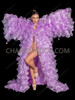 Lavender Ruffled Organza Drag Queen Revealed Coat