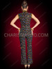 Disco Diva Rainbow Sequin Keyhole Dance Jumpsuit