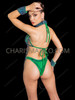 Emerald Mermaid Shell Cage Bra & Showgirl Dance G-String Set