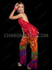 LGBT Pride Rainbow Sequin Halter Drag Queen Jumpsuit
