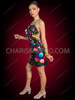Multicolor Oversized Sequin Halter Dance Mini Dress