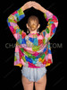 Colorful Patchwork Sequin EDM Raves Jacket 