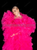 Hot Pink  Extravaganza Drag Queen Cabaret XXL Tulle Ruffle Boa