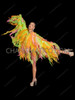 Fluorescent Neon Glitter Ruffle Organza Drag Queen Jacket