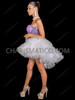 Lavender Sequin Corset with Fluffy Cloud Ruffle Tulle Skirt