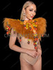 Lion King Jungle Fur Collar with Tribal Stone Embellishments