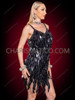 Black Diamond Sequin Showgirl Cabaret Dress