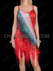 Firework Glam Beaded Fringe Independence Dance Dress