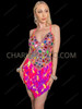 Electric Candy Crush Sequin Rave Festival Dress
