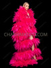 Fuchsia Organza Drag  Queen Dramatic Fluff Coat
