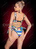 Holographic Silver Rave Armor Bra and Hip Cage Costume Set