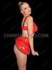 Glossy Red Rave Armor Top and Hip Cage Bottom Set