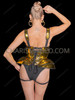 Gold Avant-Garde Metallic Armor Bustier & High-Waist Corset