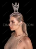 Dazzling  Crystal AB Crown Showgirl Headdress