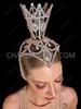 Dazzling  Crystal AB Crown Showgirl Headdress