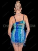 Ibiza Electric Blue Shapewear Festival Bodysuit CLEARANCE US 2-8