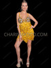 Dazzling Gold Sequin Fringe Festival Two-Piece Dance Set