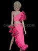Pink Ruffled Carmen Miranda Spanish Flamenco Dress
