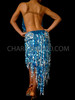 Blue Silver Salsa Latin Dance Dress